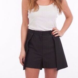 3.1 Phillip Lim Black Shorts With Overlay Removable‎ Skirt Size 6 Shorts